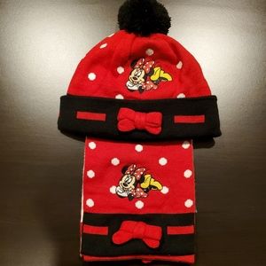 Minnie Mouse Scarf and Beanie